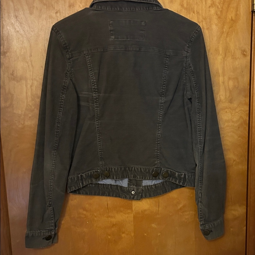 GAP Women's Dark Grey Corduroy Jacket Small - Picture 7 of 7